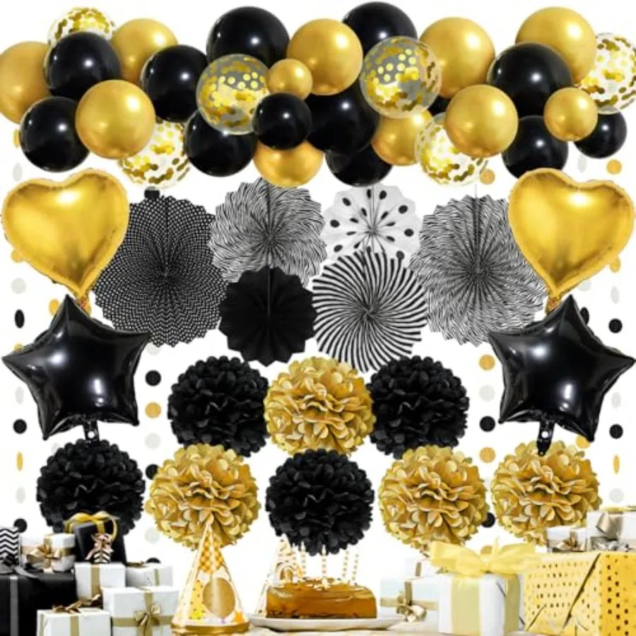 Party Decorations, Paper Pompom Balloon Garland Party Supplies for Women Girl Party Birthday Valentine's Day Baby Shower Bachel