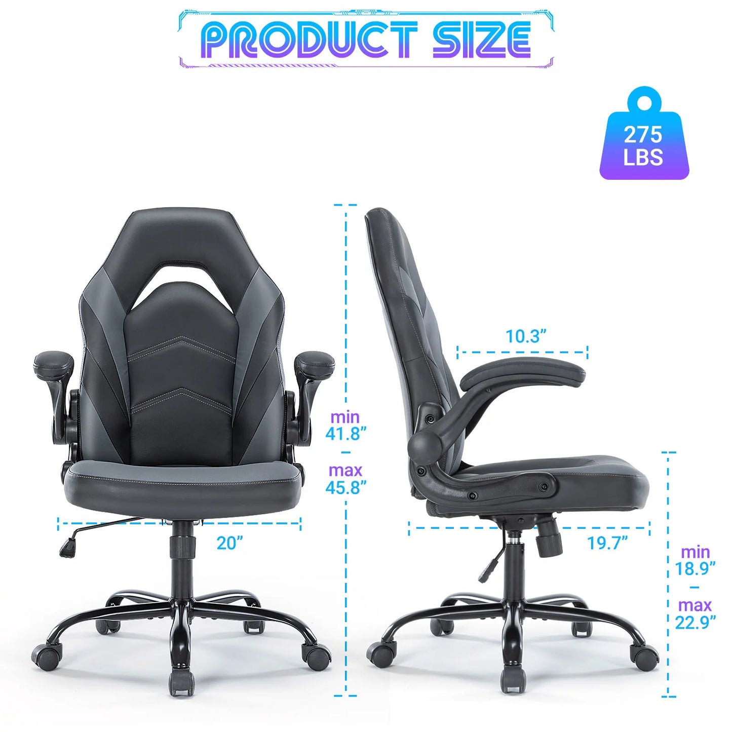 JHK Ergonomic Office Computer Gaming Chair PU Leather