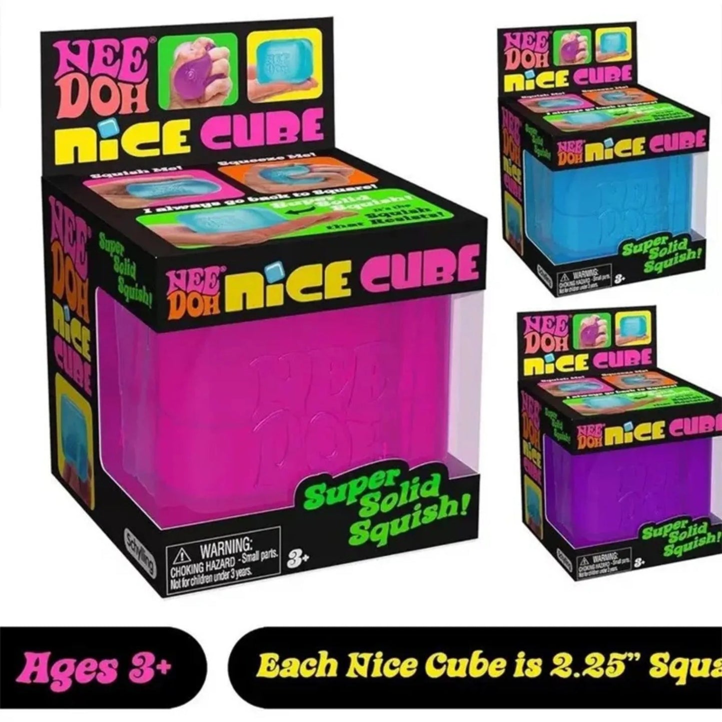Needoh Nice Cube Sensory Stress Reliever Fidget Tool For Focus