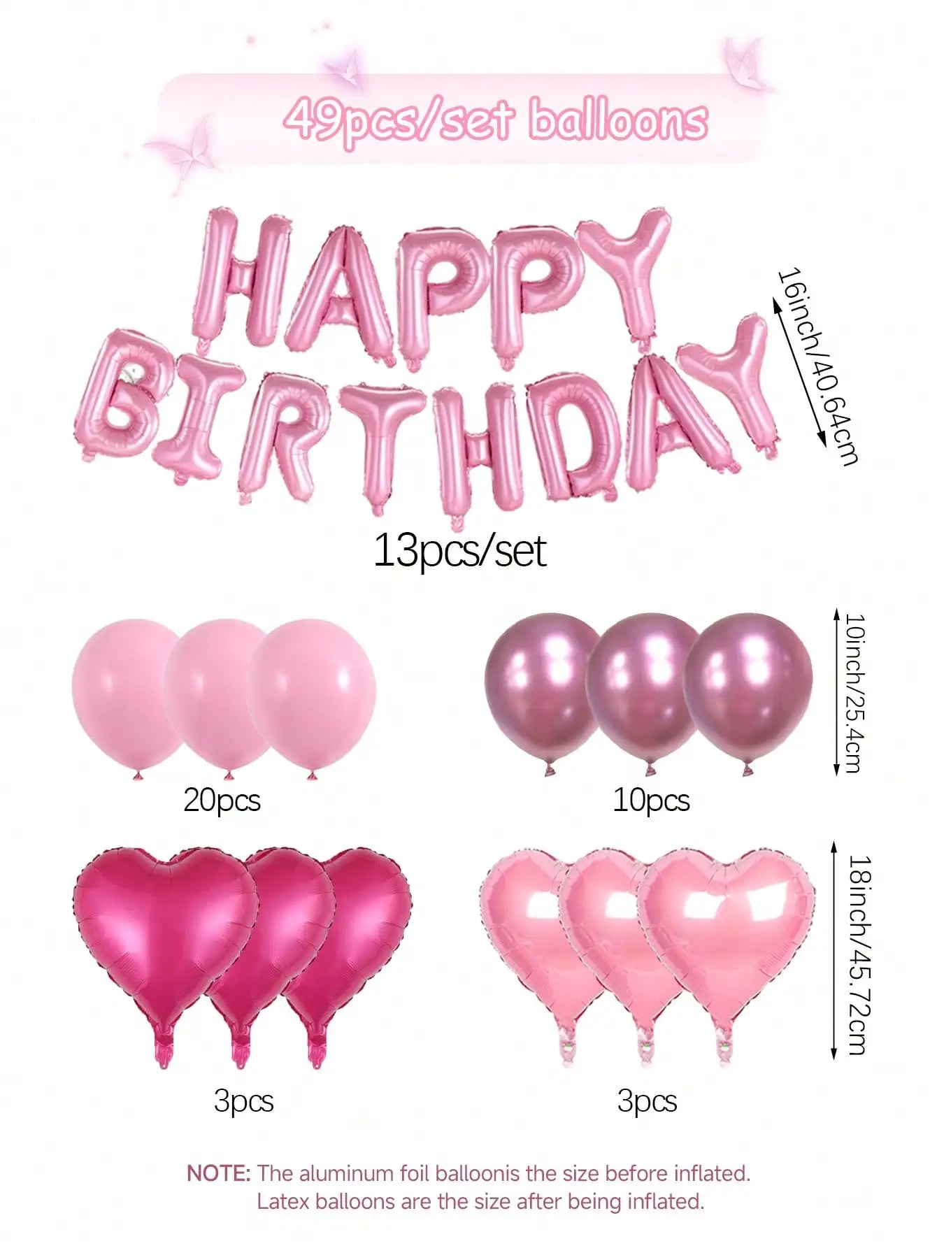Premium Birthday Balloon Party Decoration Set For Events And Celebrations