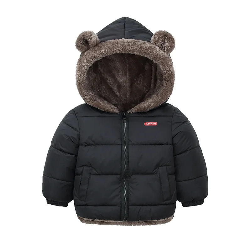 XJYIYUANLCCN Boys Hooded Padded Winter Jacket For Kids