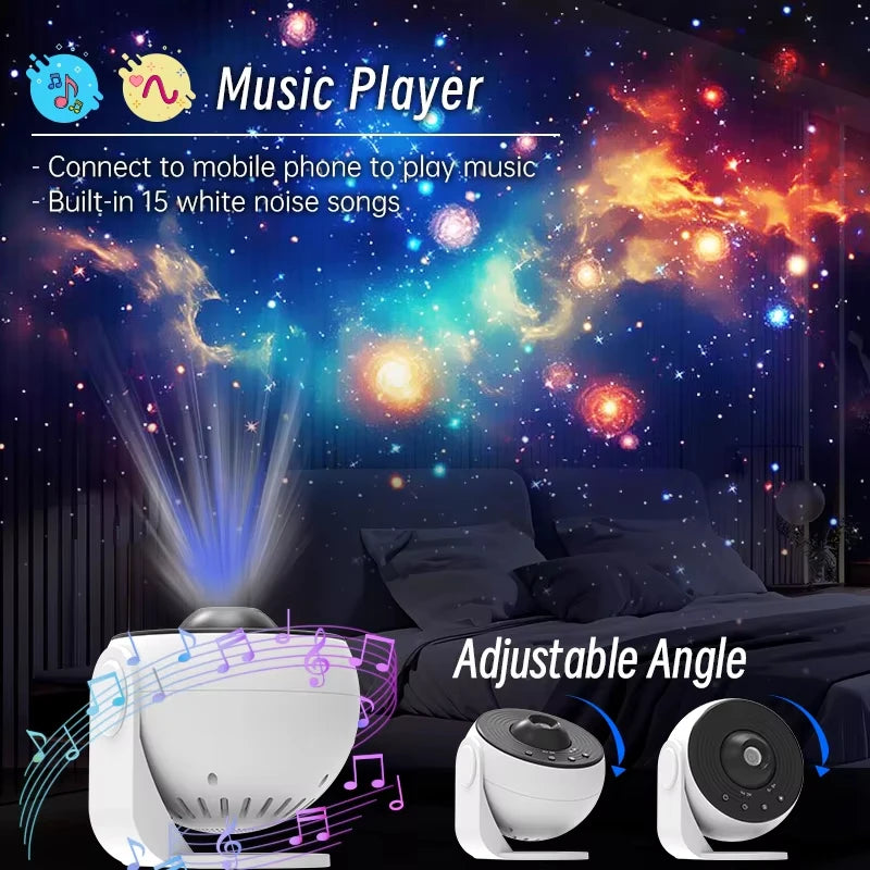 Galaxy Star Projector Planetarium Night Light For Kids And Adults Starry Sky Ceiling Projector For Home Decor AUSYLE