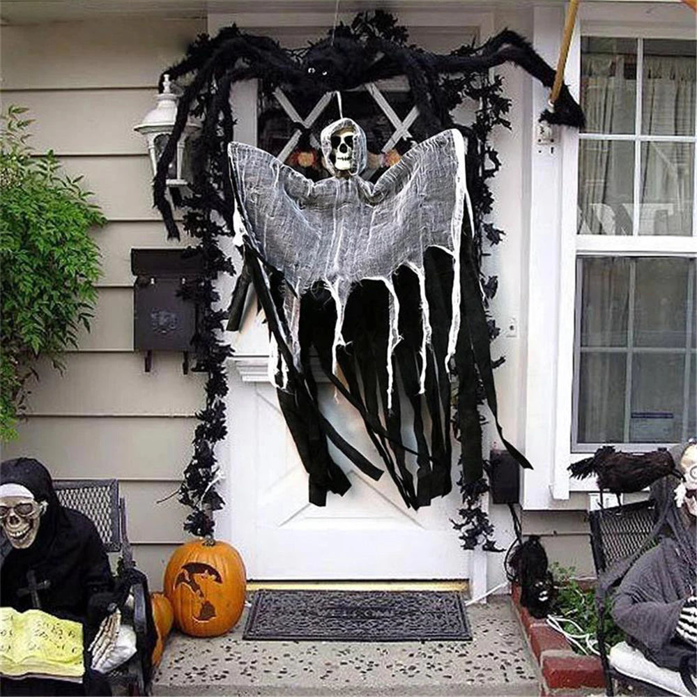 Horror Skull Pendant Variable Shape Skull Halloween Prop Party Outdoor Haunted House Bar Halloween Decoration