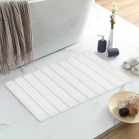 Foldable Diatomite Bath Mat Non Slip Quick Dry