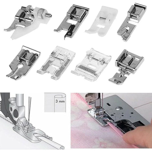 13 PCS/Box Presser Foot Set Roller Foot Invisi Zipper Foot For  Household Sewing Machine Accessories