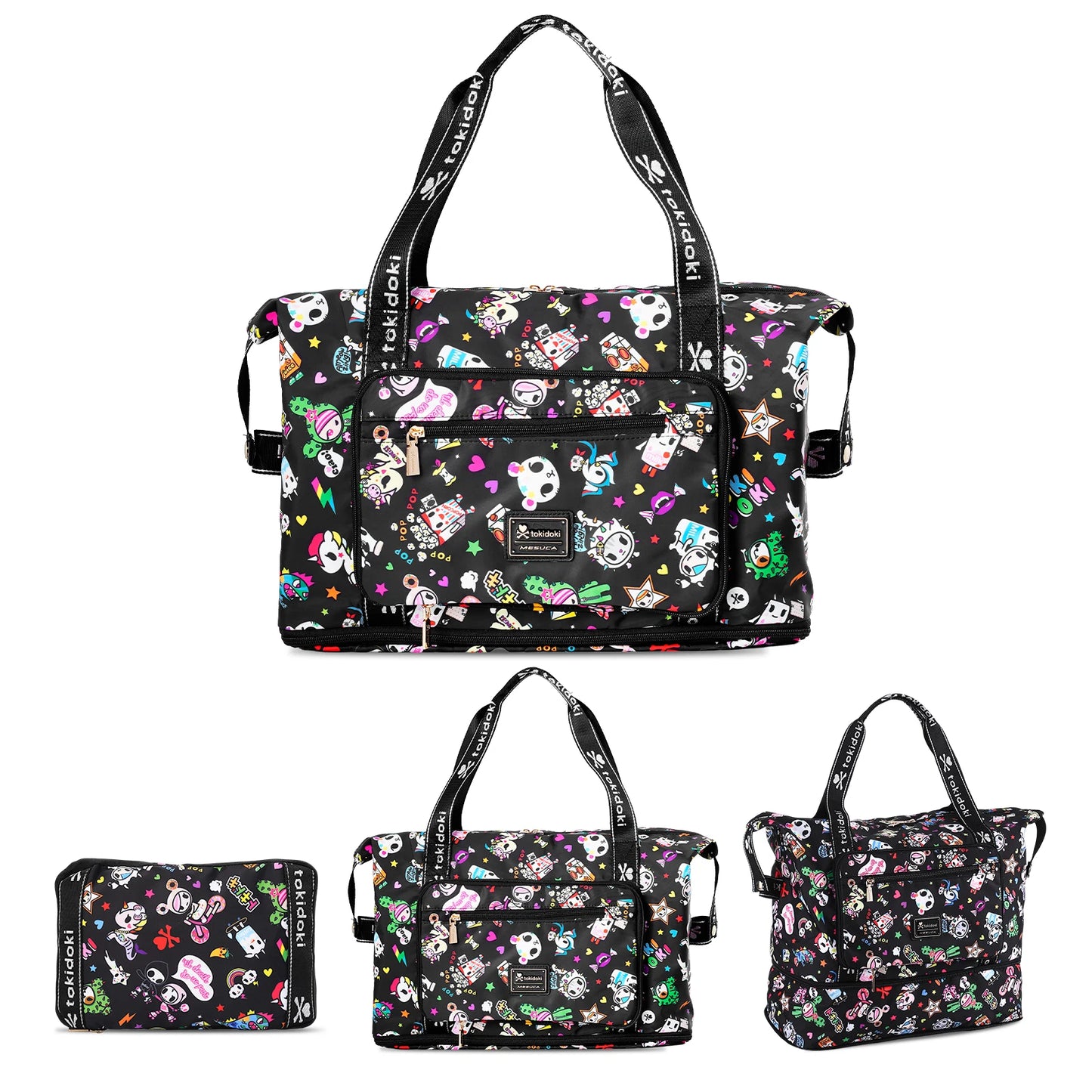 Tokidoki Unicorno Travel Luggage Bag for Short Trip Duffle Bag 40L Large Capacity Multi-functional Handbag for Sports Gym
