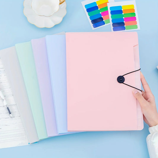 Expanding File Folder 5 Pocket For Documents Portable Office