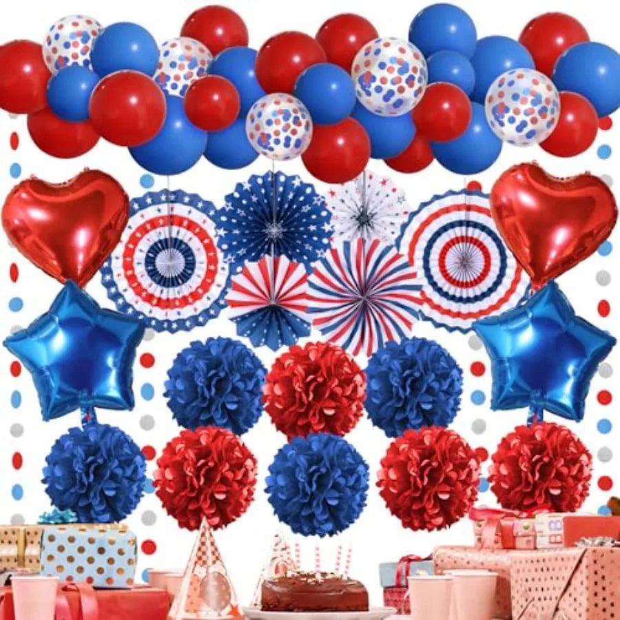 Party Decorations, Paper Pompom Balloon Garland Party Supplies for Women Girl Party Birthday Valentine's Day Baby Shower Bachel