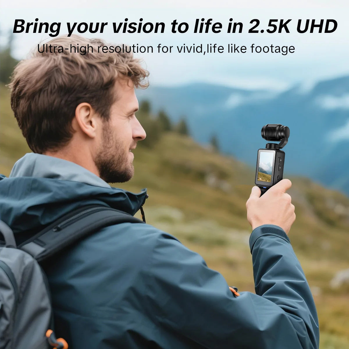 W&O Portable Digital Camera With Rotating Lens and Night Shooting