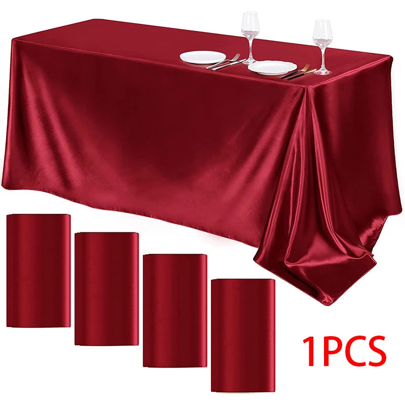 Guangdong Satin Tablecloth For Wedding Banquet And Party