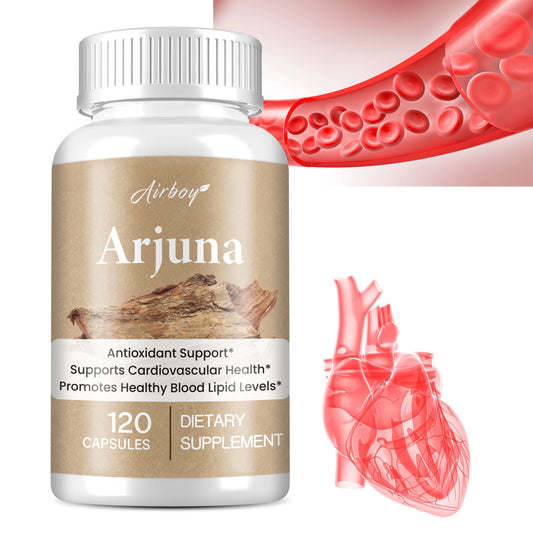 Arjuna Capsules - Improves Blood Circulation,Supports Cardiovascular Health, Antioxidant - 120 Capsules