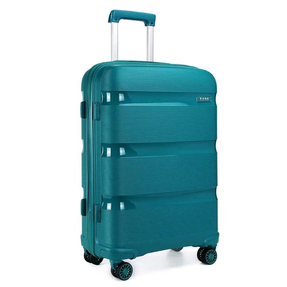Kono 24 Inch Check In Suitcase 66L Spacious PP Hardshell TSA Approved For Secure Travel