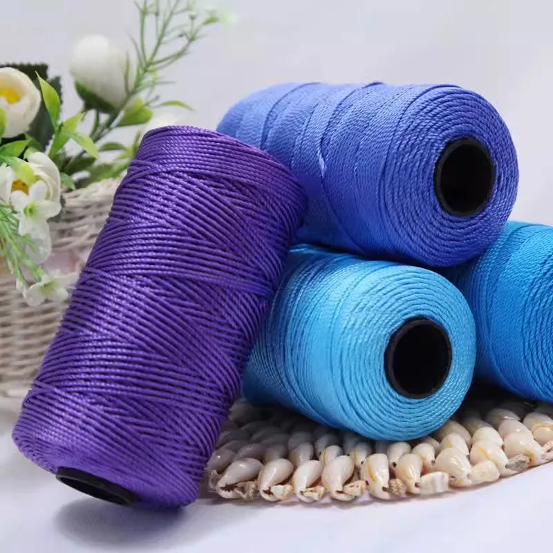 1 Pc 3MM Colorful Crochet Yarn Ice Rope 3mm Thread For DIY Hand Knitting Bag  Sun Hats Shoes Woven DIY Hook Cushion Silk Medium