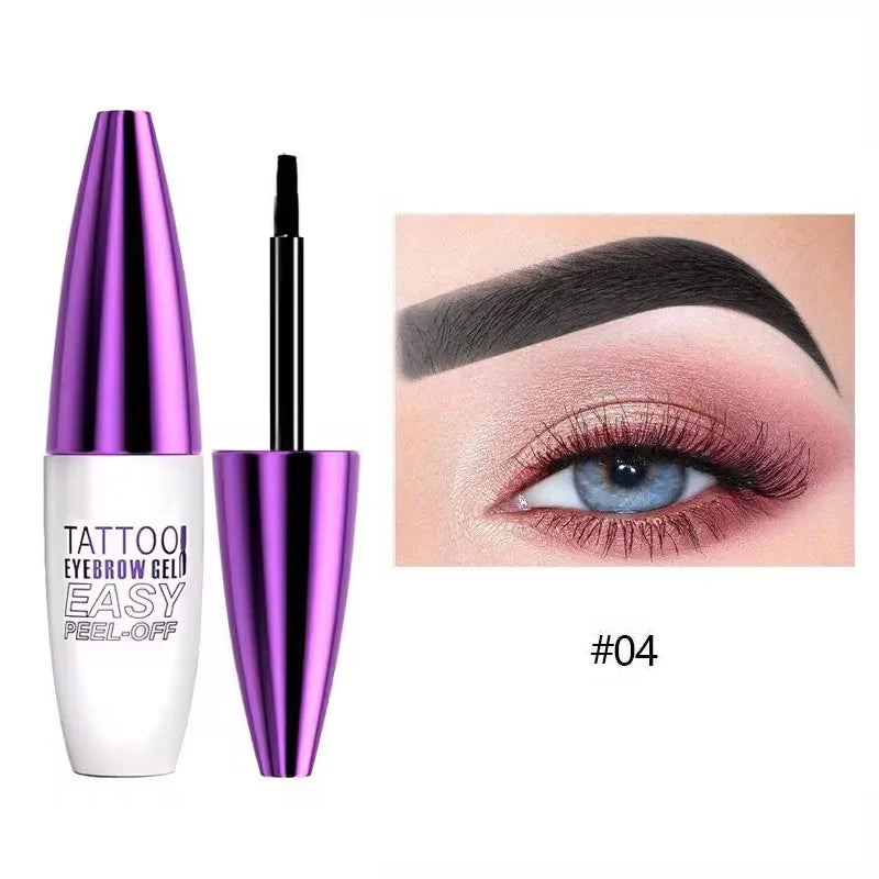Waterproof Peel Off Eyebrow Tint Gel 10g Long Lasting Brow Makeup Natural Look Smudge Proof Easy Peel Brow Gel 4 Colors for Daily Party Festival Gift