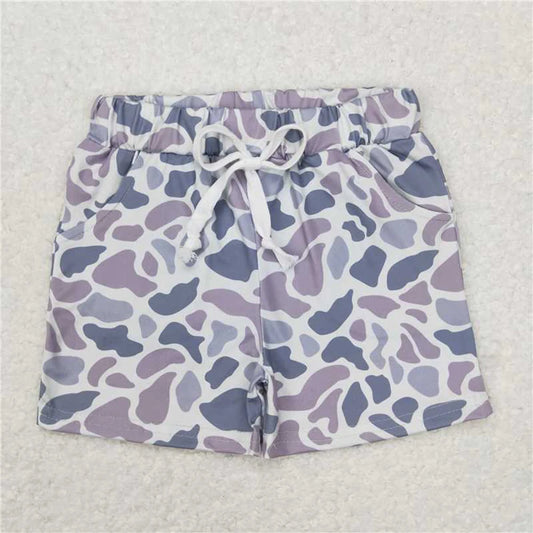 Kids Camouflage Print Summer Shorts for Active Boys Breathable Cotton