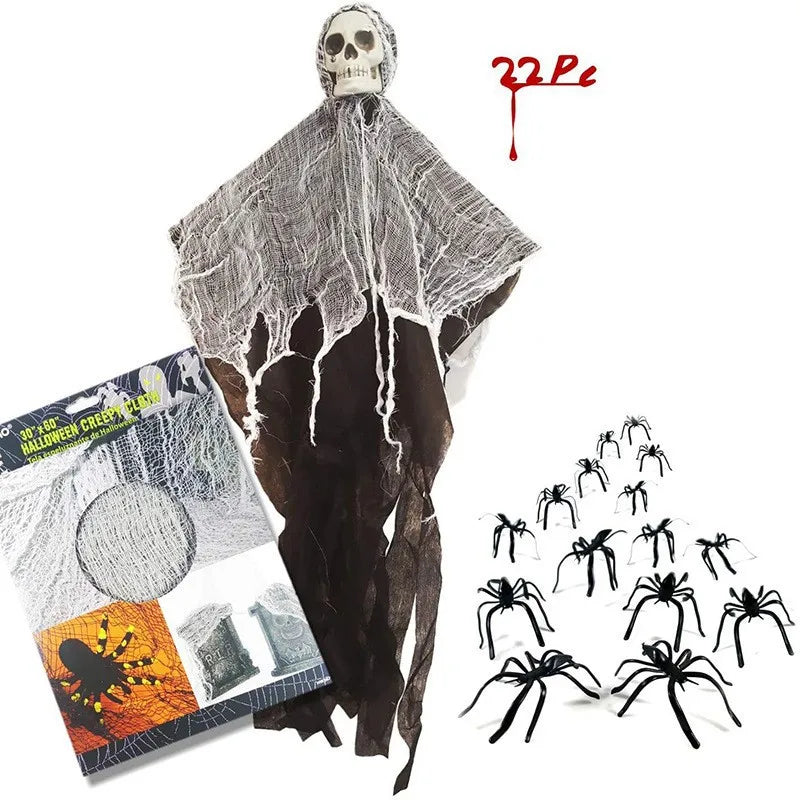 Horror Skull Pendant Variable Shape Skull Halloween Prop Party Outdoor Haunted House Bar Halloween Decoration