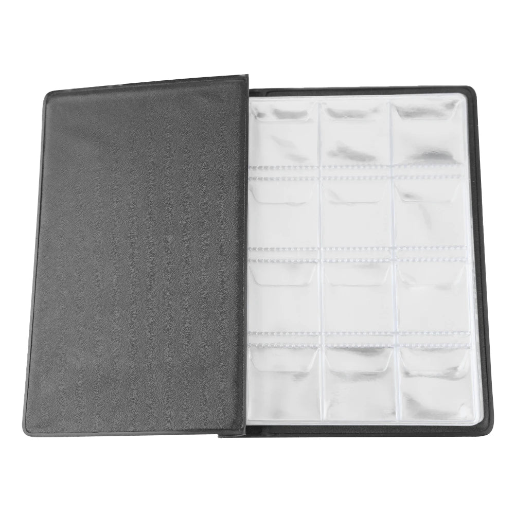 120 Pockets Commemorative Coin Holders Special Design PVC Coin Storage Holders Smooth Transparent for Household Display Articles