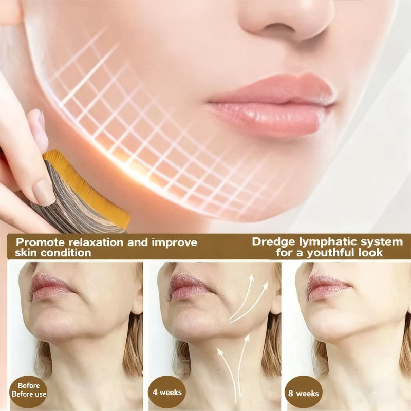 Lymphatic Contour Face Brush, Lymphatic Drainage Massager Facial Massager Face Chin Skin Sculpting Tool for Face,Ergonomically