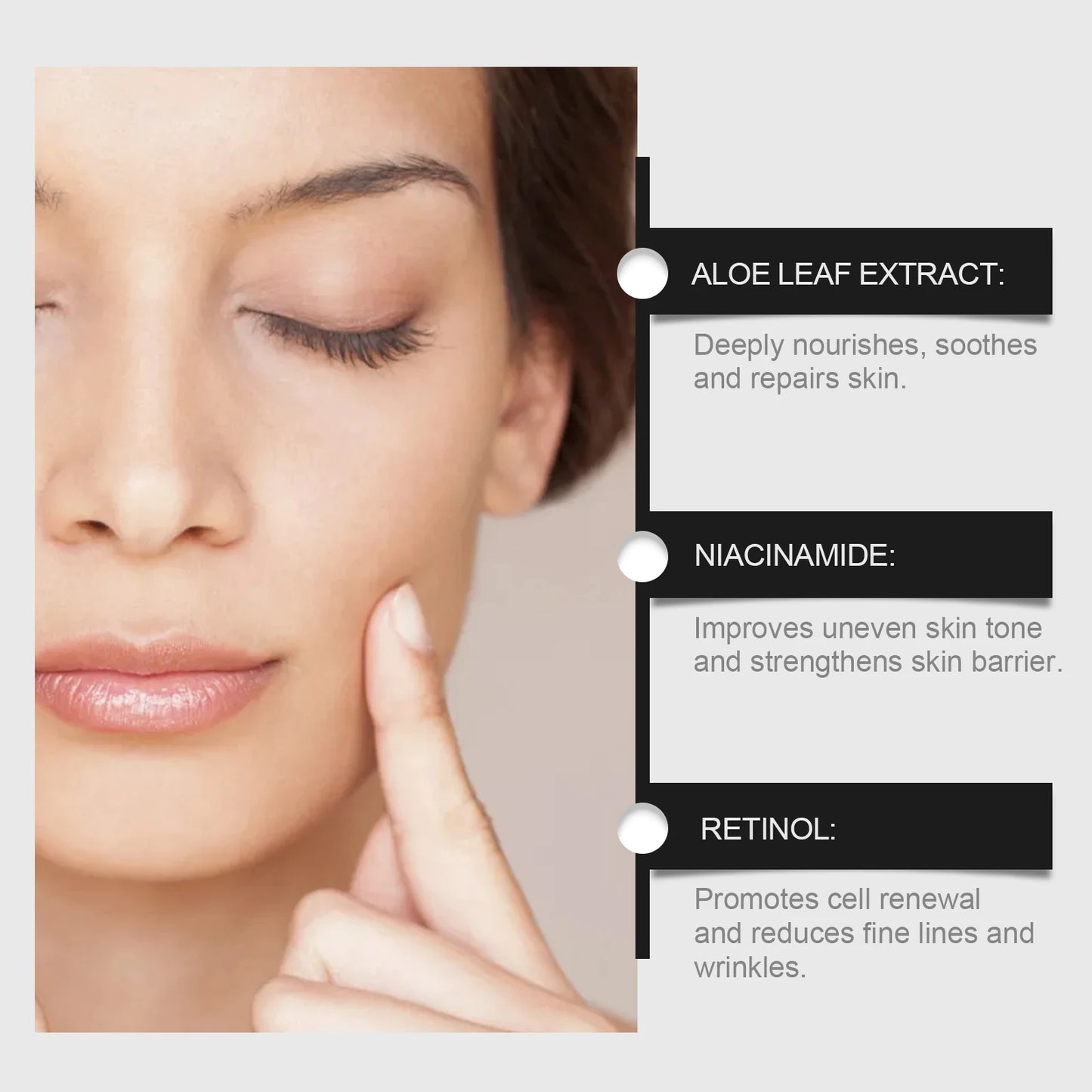 Retinol Facial essence for Face Reduce Melanin Rejuvenation Moisturzing Smoothing Tightening Facial Serum Shrink Pore Firming