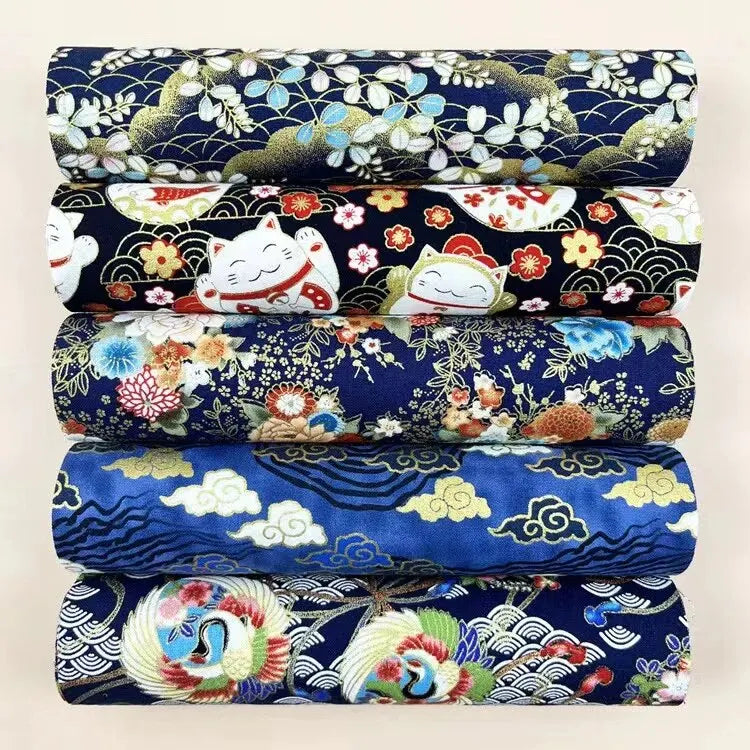 5pcs Cotton Fabric, Printed Fabric, Handmade Doll Clothes Fabric, Dress Fabric, For DIY Sewing Scrapbooking Quilting Craft