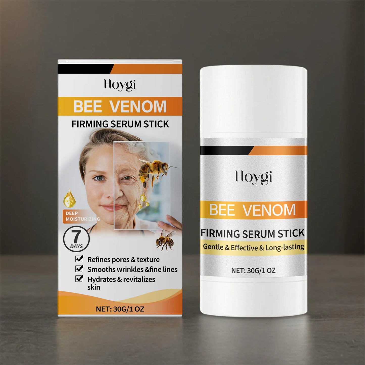 Hoygi 4Pcs Face Essence Stick Nourishes Skin Elasticity Moisturizes Tightening