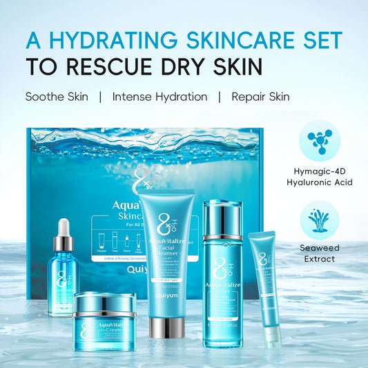 LAIKOU AquaVitalize Hydration Skincare Set 5Pcs Deep Hydration Kit
