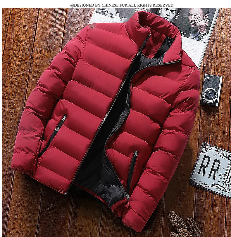 CN Winter Zip Jacket for Men and Women Cotton Outerwear