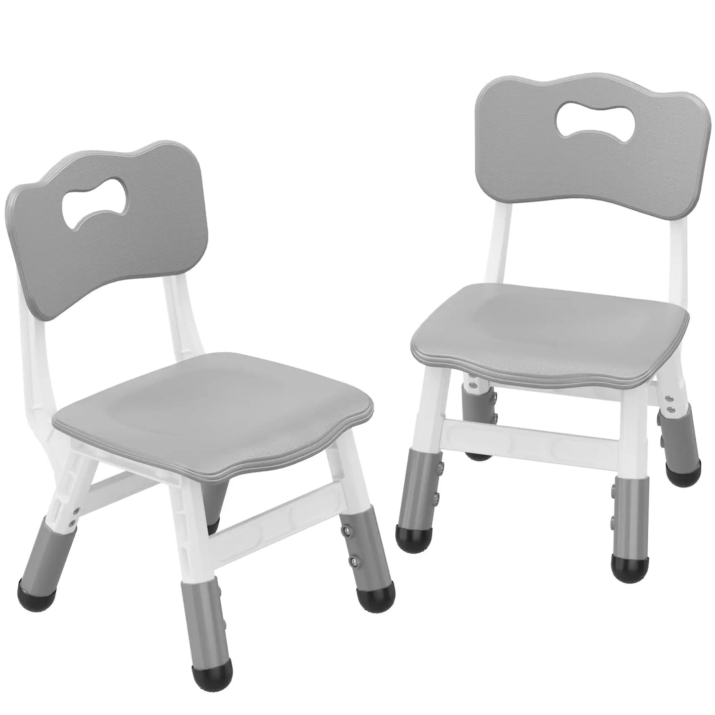 2pcs Stackable Adjustable Kids Chair Photo Prop Small Furniture 3-Level Height Toddler Chair For Home School Daycare