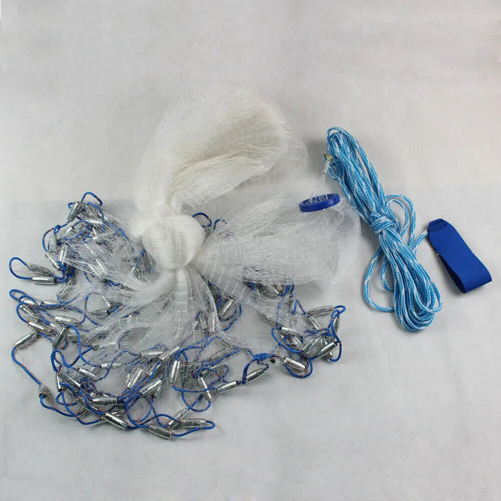 10ft Fishing Cast Net Monofilament Fish Throw Net for Bait Trap for Bait Trap