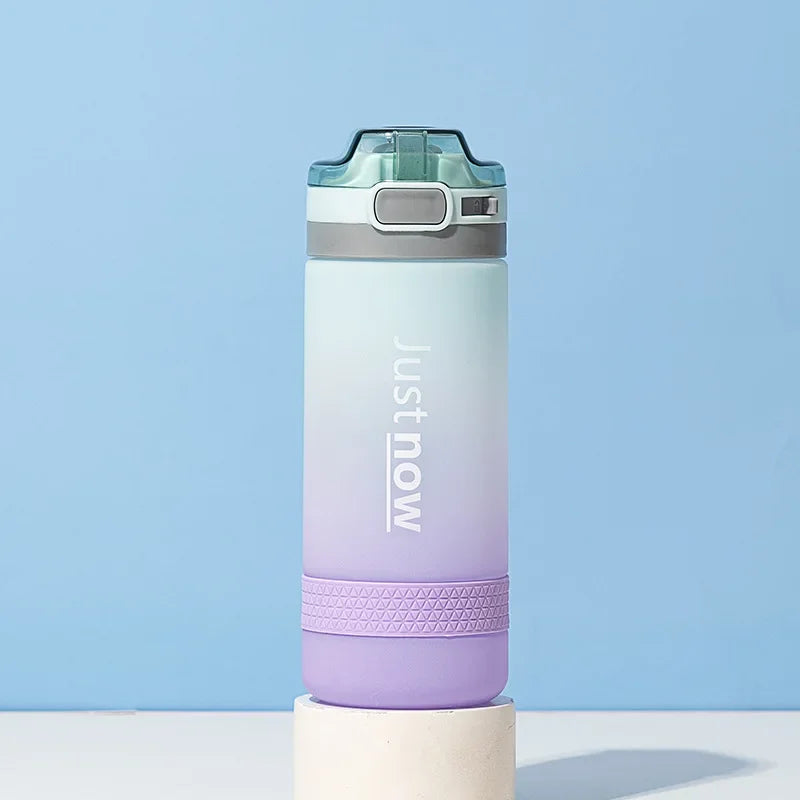 400ml 600ml New Fashion Water Bottle With Straw BPA Free Portable Outdoor Sport Eco Friendly Cute Drinking Bottle