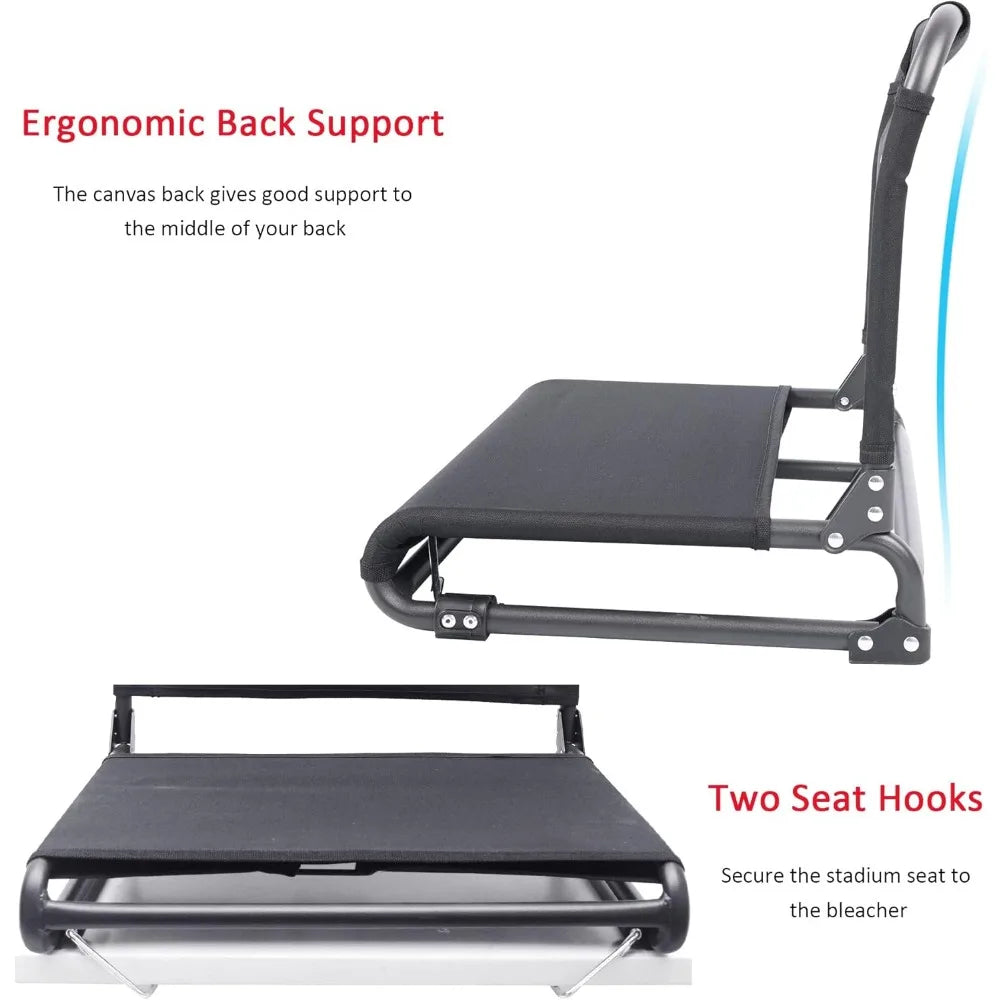 SUNNYFEEL Stadium Bleacher Seat With Back Support Portable