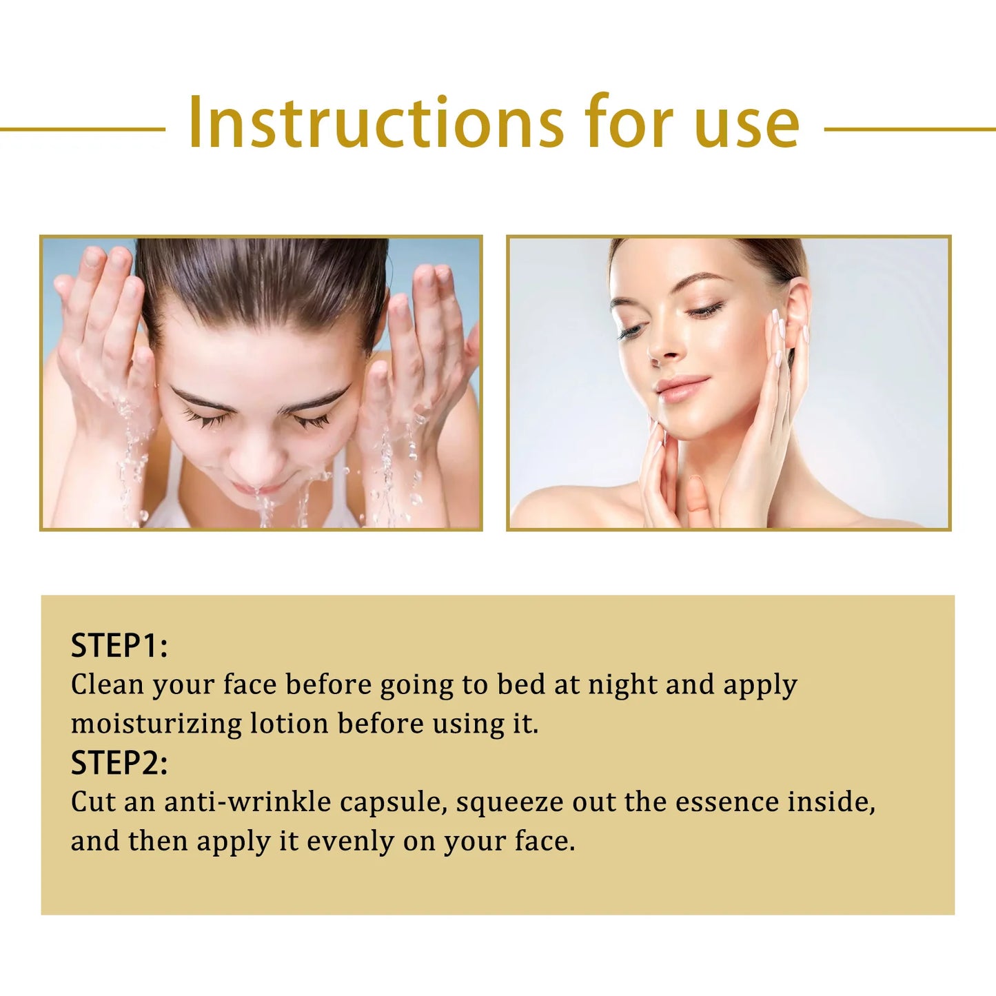 OUHOE Retinol Serum Facial Reduce Facial Wrinkles & Fine Lines Smoothing Hydrating Moisturize Skin Care Firm Anti-aging Essence