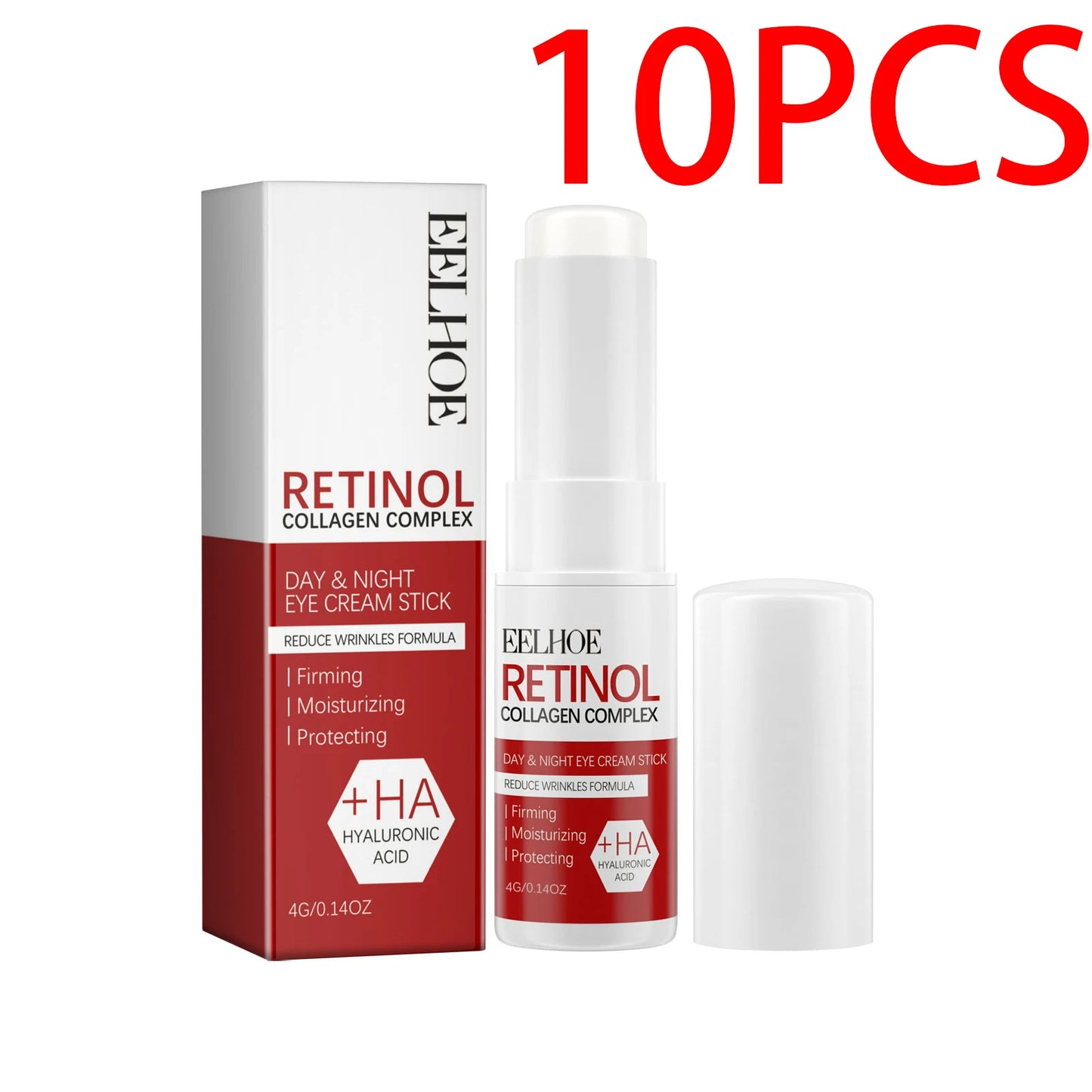 EELHOE Retinol Eye Stick 4g Under Eye Treatment Dark Circle Puffiness Reduction Anti Aging Roller Fine Lines Moisturizing