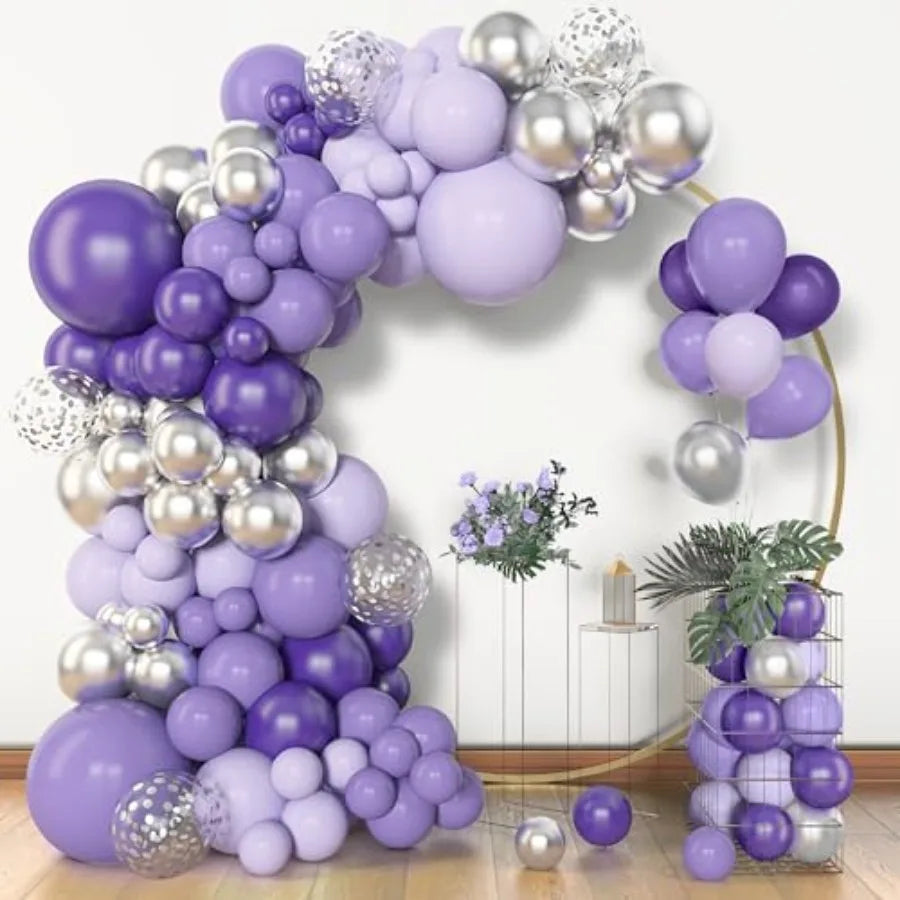 153pcs Balloon Garland Arch Kit, Different Sizes 18 12 10 5 inch Latex Metallic Confetti Gold Balloons Baptism Birthday Boho Ba