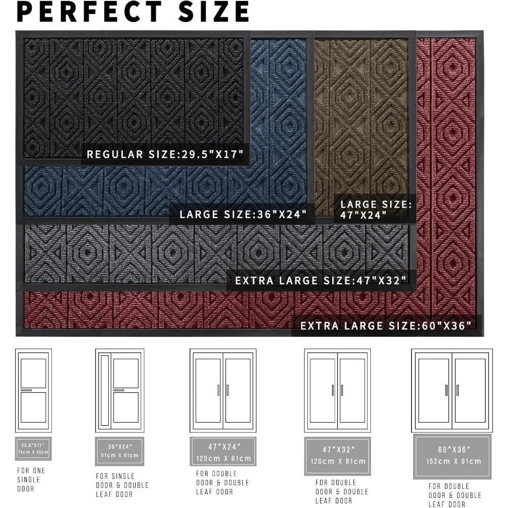 Hign-concerned Front Door Mat Outdoor Entry Non Slip