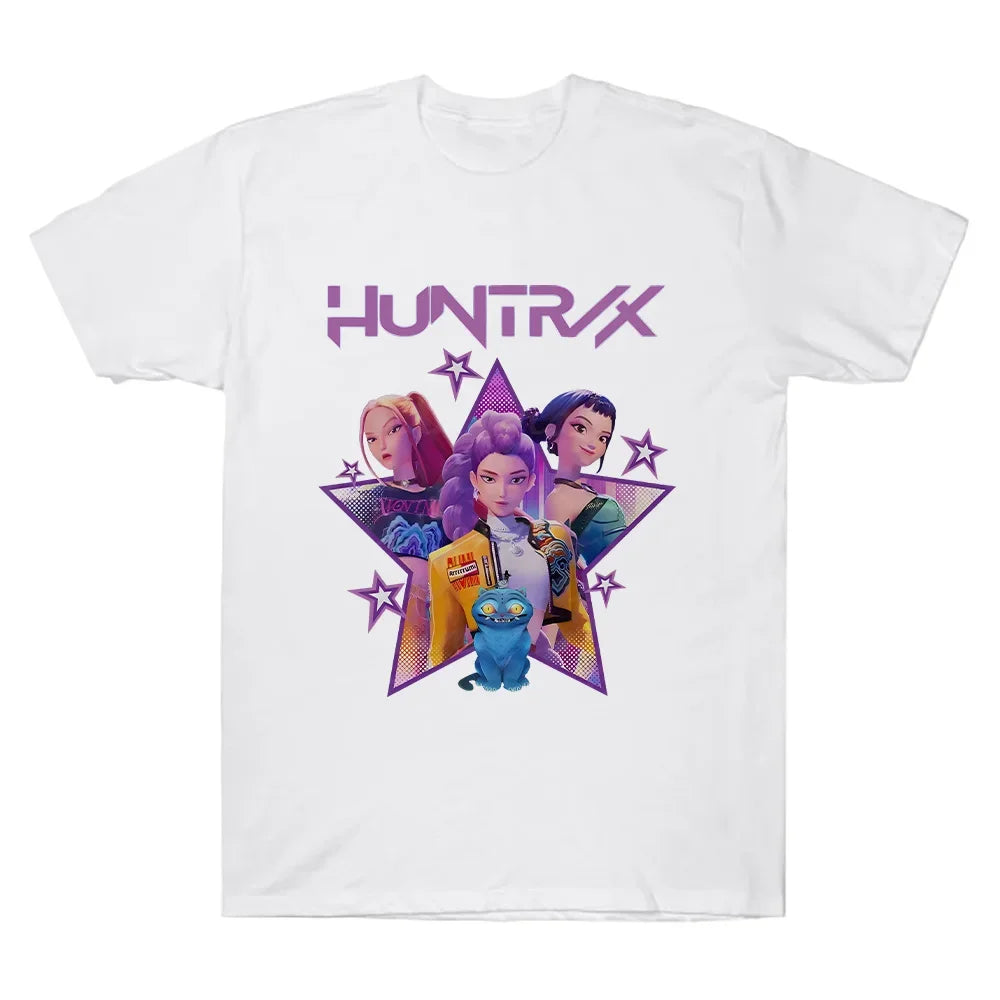 Kpop Demon Hunters Tee For Men Women O Neck Sleeves