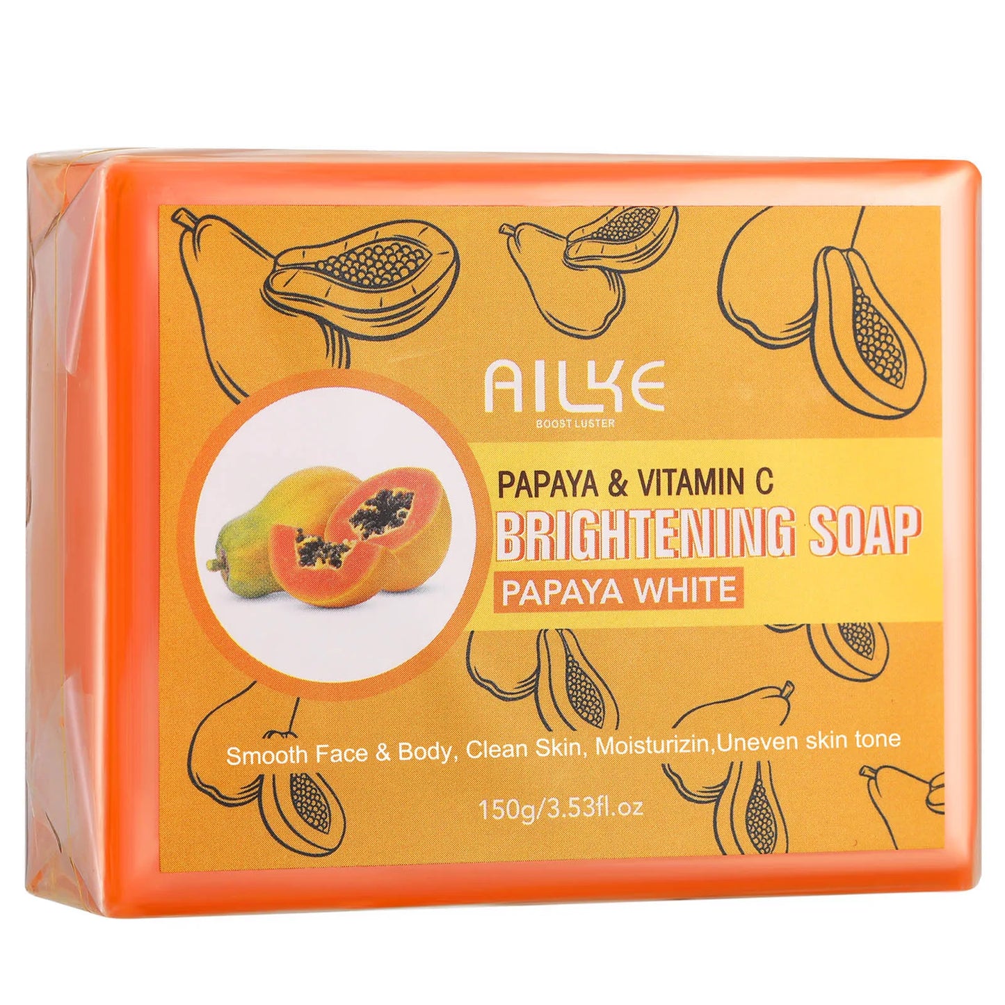 AILKE Naural Kojic Acid Soap for Hyperpigmentation, Brighter Skin, Reduce Dark Spots, Even Skin Tone, Support Customized LOGO