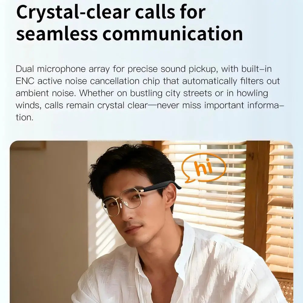 Giinova AI Smart Glasses Real Time Translation 160 Languages
