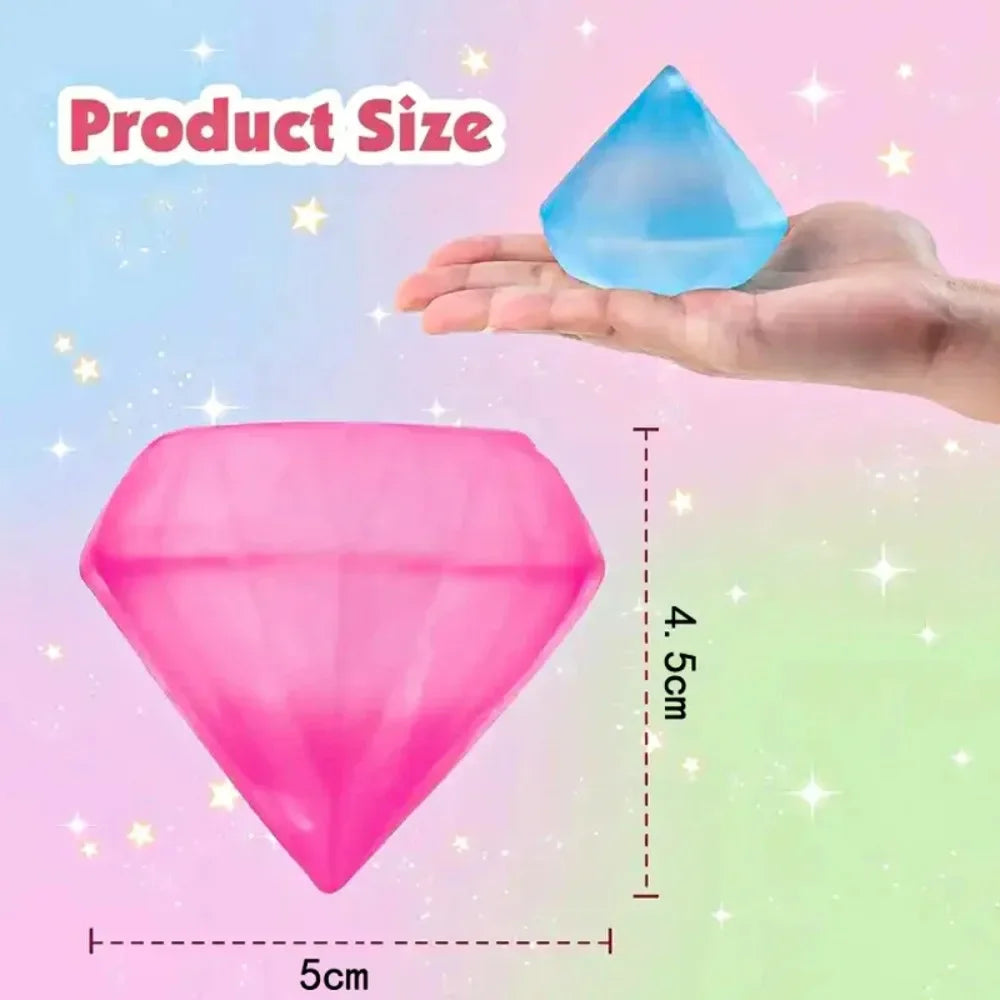 Diamond Ice Cubes Stress Ball Squeeze Toy for Stress Relief