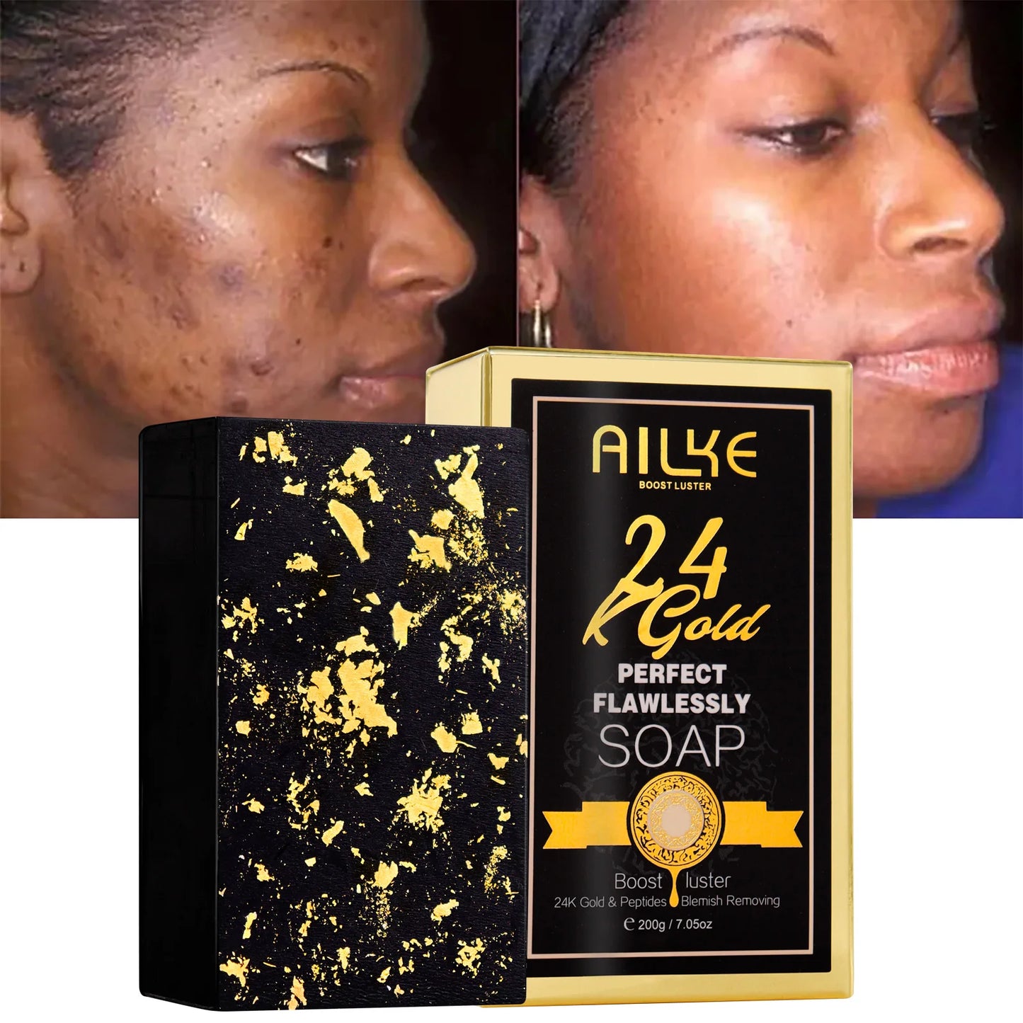 AILKE 24K Gold Whitening Cleanser For All Skin Types