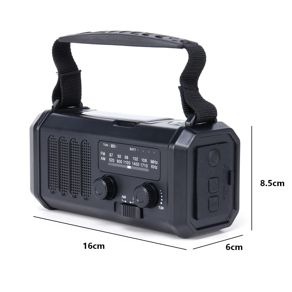 West Biking Solar Battery Powered AM FM Emergency Radio