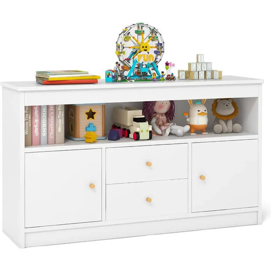 Angduo Toy Storage Organizer Cabinet With 2 Drawers