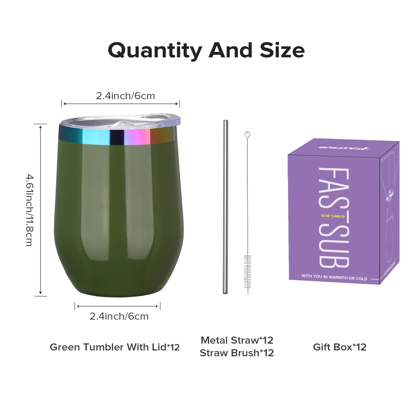 Drinkware Stainless Vacuum Insulated Stemless Wine Glass