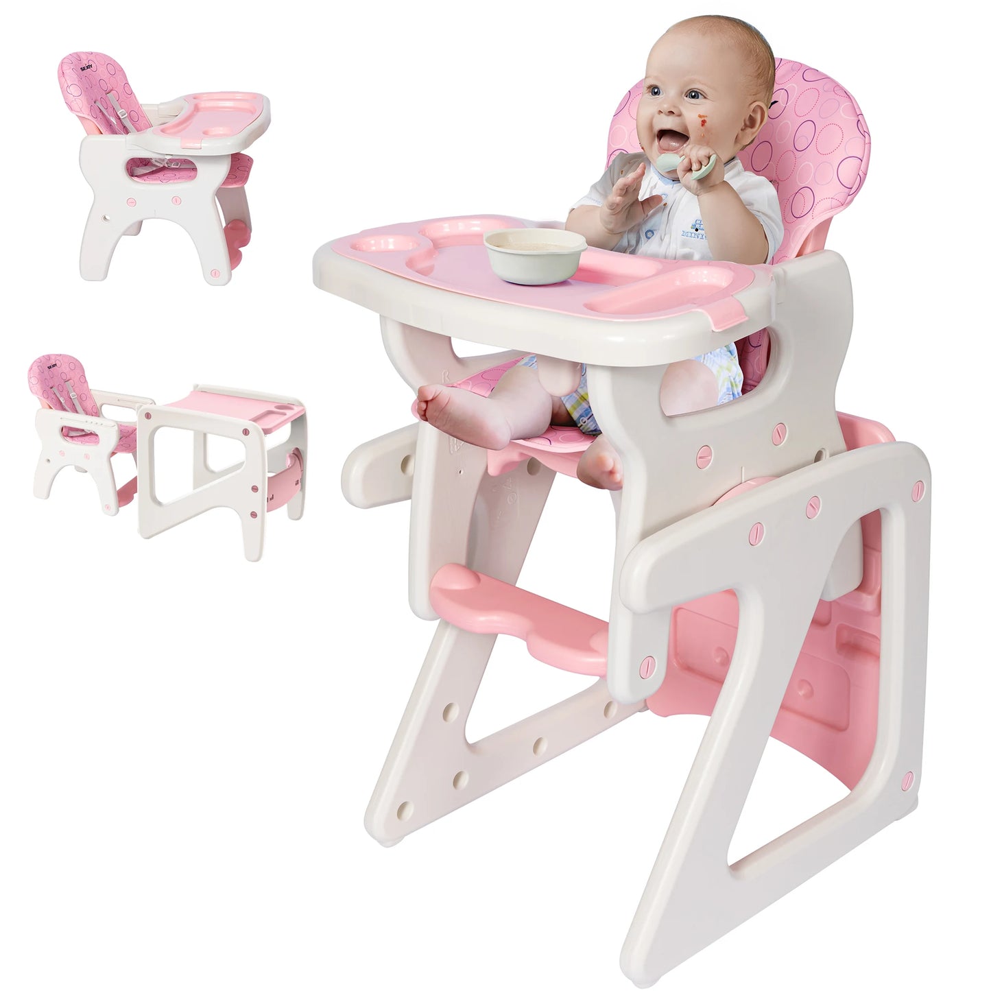 Sejoy Adjustable Baby High Chair For Easy Feeding Time