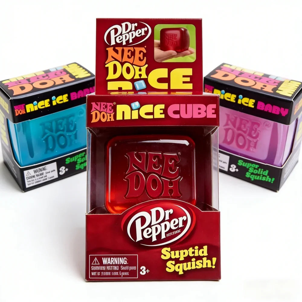 Schylling Needoh Nice Cube Sensory Toy Anti Stress Relief Blocks