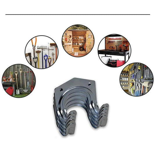 Metal Hanger Holder Storage Wall Hook Set With Screws For Home Garden Garage