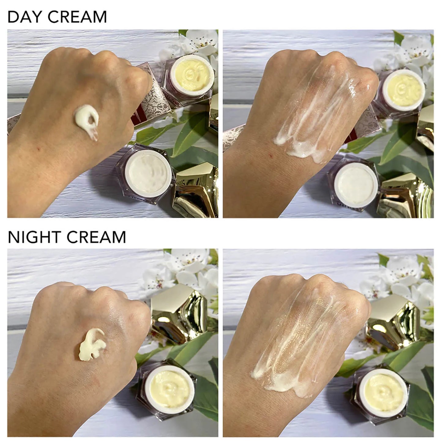 AILKE Whitening Anti-wrinkle Freckle Face Cream With Collagen Hyaluronic Acid Rose Skin Care Women Korean Facial Moisturizer Set