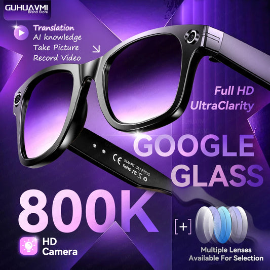 AI Smart Glasses With 8MP Camera And Translation Features