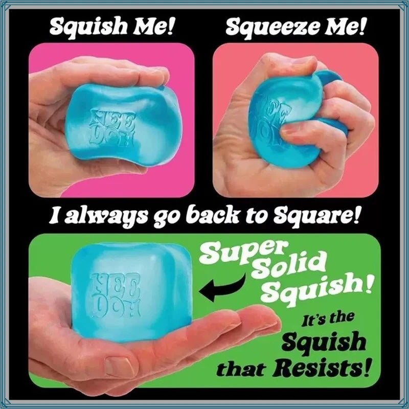 Needoh Nice Cube Sensory Stress Reliever Fidget Tool For Anxiety