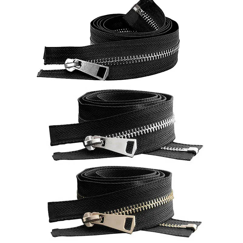 20/30/40/50/60/70/80cm 5# Colorful High Quality Open-End Auto Lock Metal Zipper DIY Handcraft For Clothing Pocket Garment Shoes